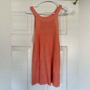 Pink Lily Boutique Coral Knit Sleeveless Tank Top